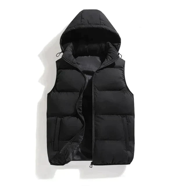 Kieran | Men's Stylish Gilet with Detachable Hood | Comfortable, Weather-Resistant, Versatile