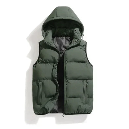 Kieran | Men's Stylish Gilet with Detachable Hood | Comfortable, Weather-Resistant, Versatile