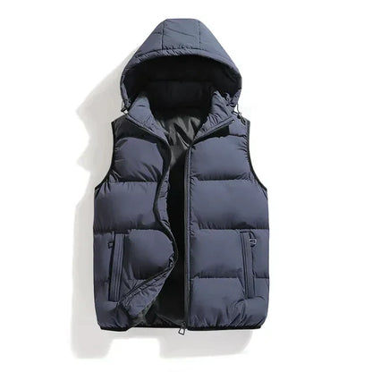 Kieran | Men's Stylish Gilet with Detachable Hood | Comfortable, Weather-Resistant, Versatile