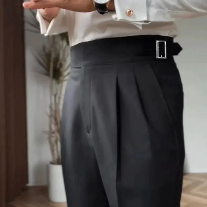 O'Sullivan | Elegant High-Waisted Leather Belt Trousers | Stylish, Comfortable Fit