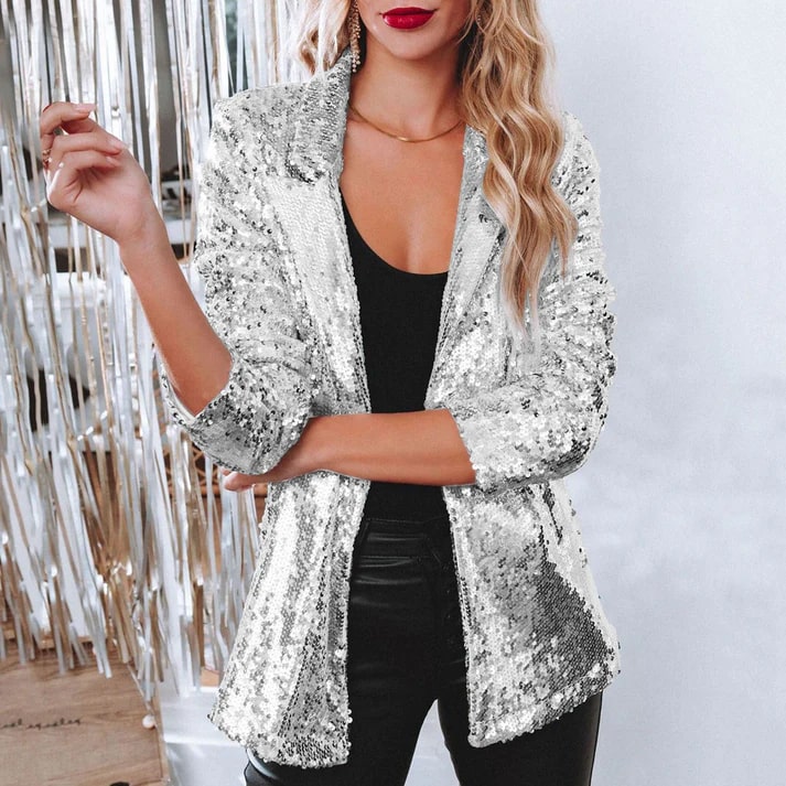Britney - Stylish versatile sequin blazer