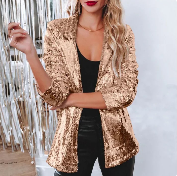 Britney - Stylish versatile sequin blazer