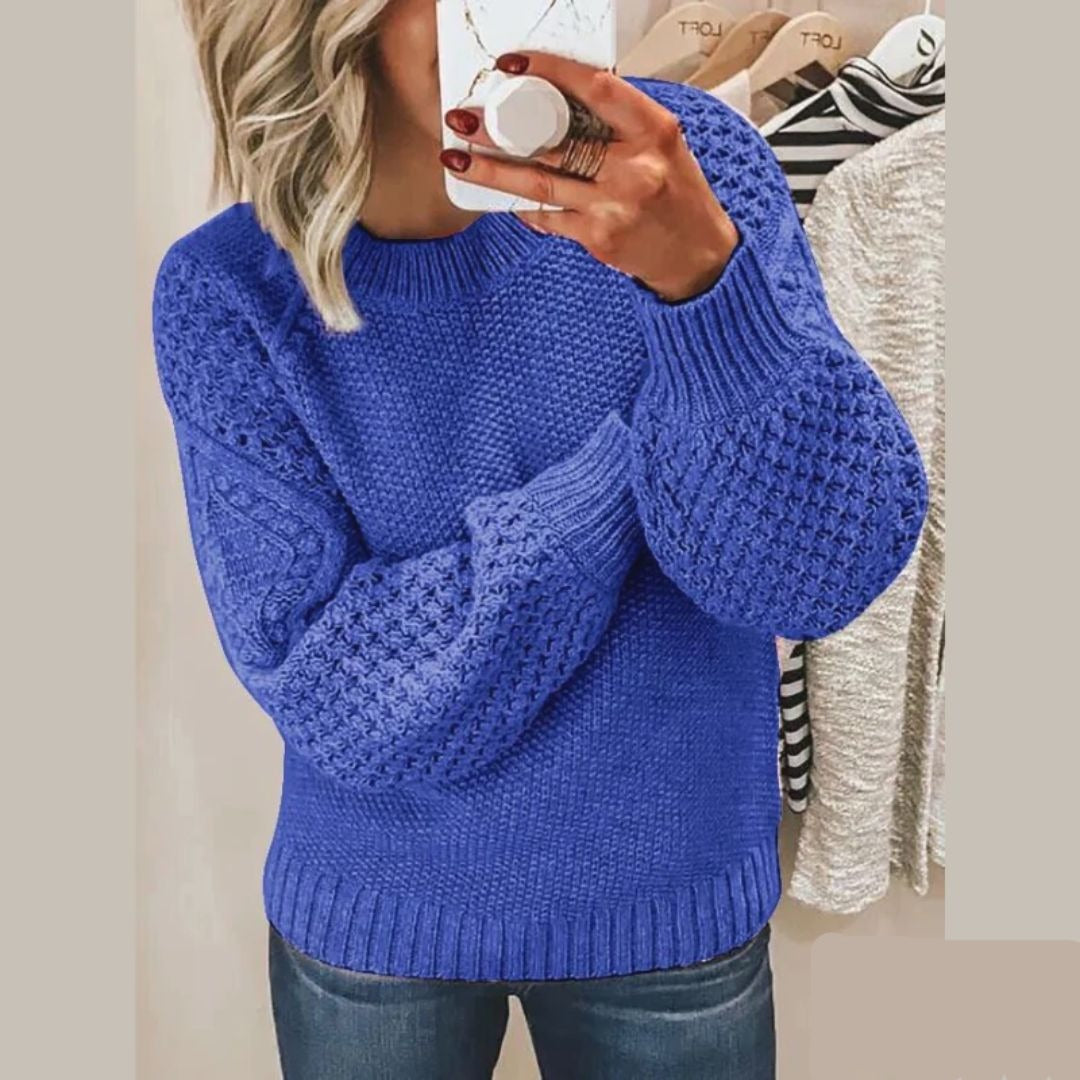 Clara | Women’s Luxe Knit Sweater | Long Sleeve, Ultra-Soft, Timeless Elegance