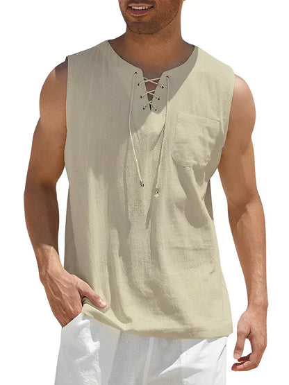 Oisin | Chic Men's Summer Sleeveless Top | Lightweight, Stylish, Effortlessly Cool