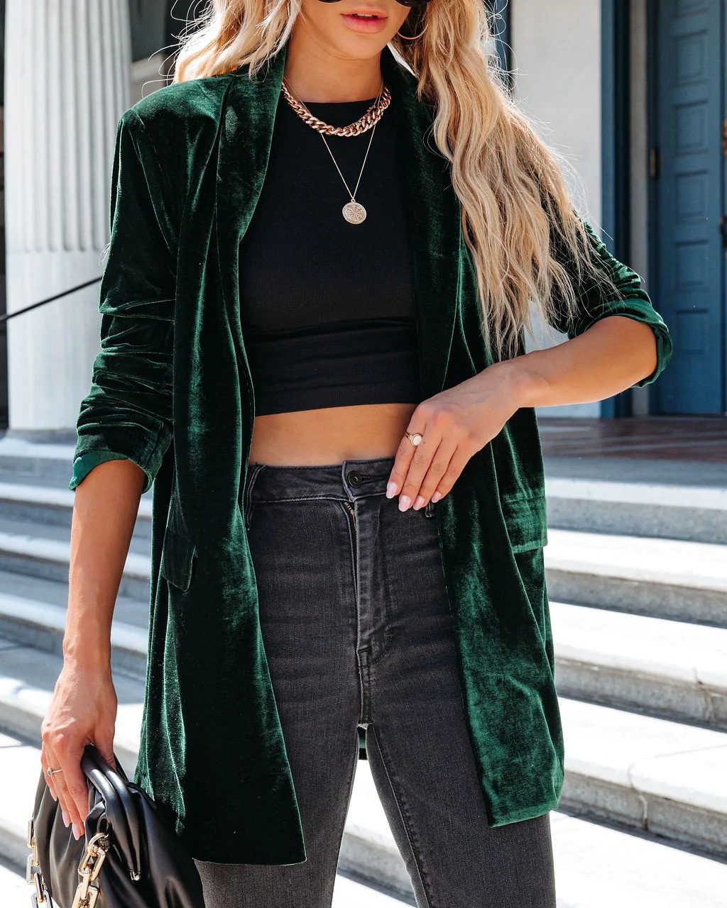 Lizzy - Casual open-front blazer cardigan