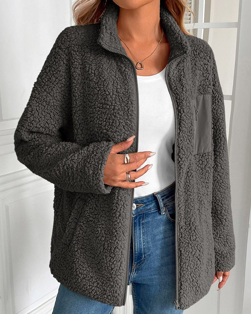 Tierra - Cozy sherpa fleece warm jacket