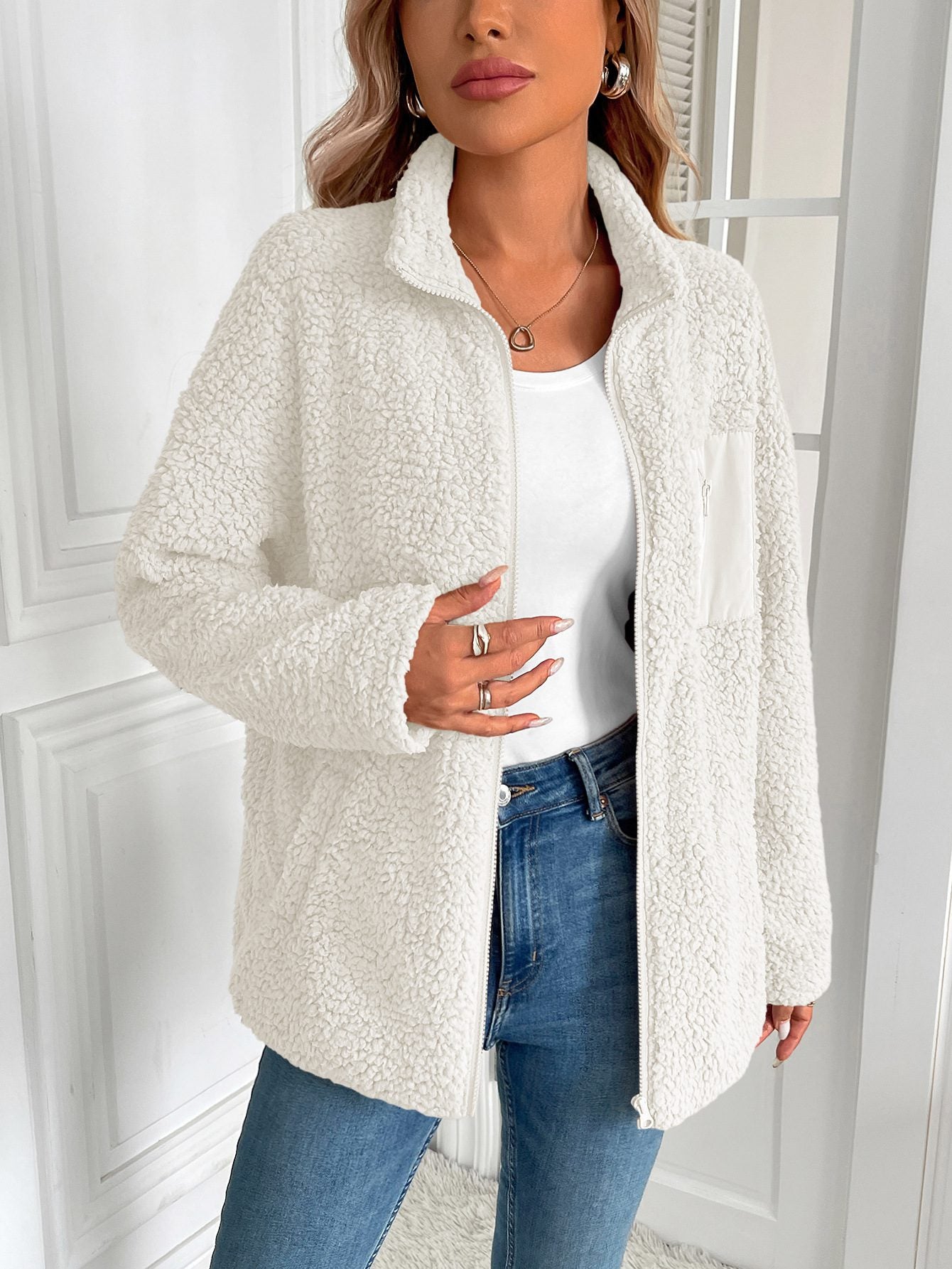 Tierra - Cozy sherpa fleece warm jacket