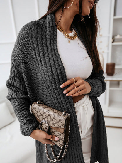 Shanaya - Stylish ribbed knitted  long cardigan