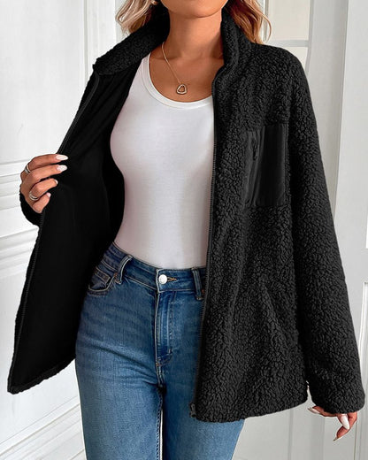 Tierra - Cozy sherpa fleece warm jacket