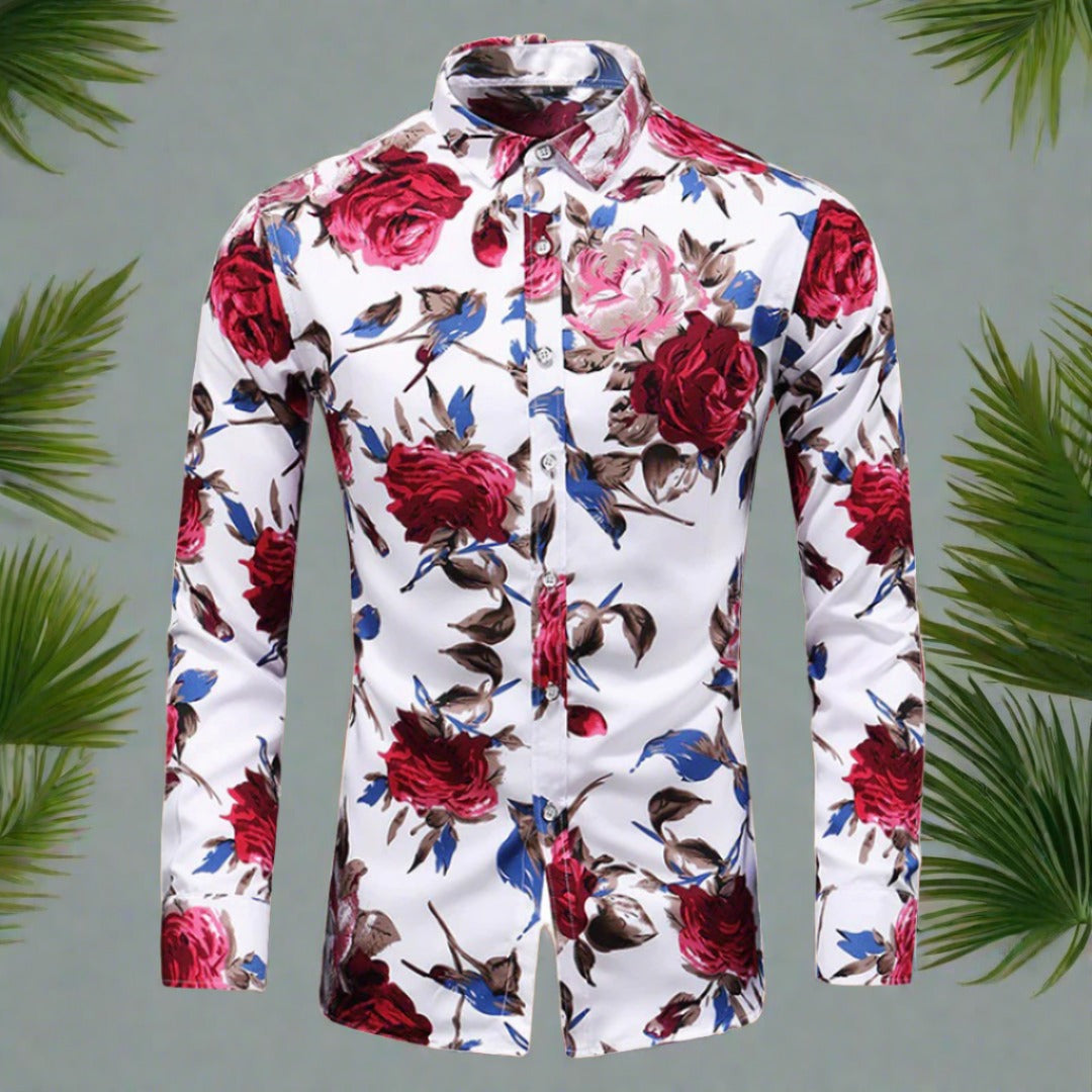 Cormac | Sleek Men's Floral Shirt for Summer | Lightweight, Breathable, Stylish