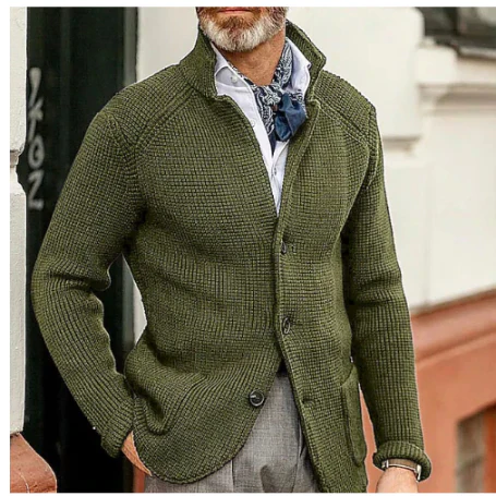 Emerald Isle | Men's Luxe Long Knit Cardigan | Cosy, Chic, Essential for Winter