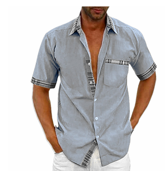 Liam | Men's Short Sleeve Shirt | Effortlessly Stylish, Comfortable Fit | Versatile Elegance