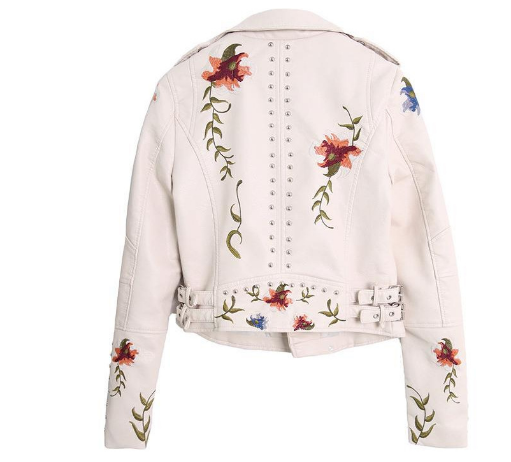 Evelyn | Women's Floral Biker Jacket for Effortless Style | Long Sleeves, Chic, Versatile