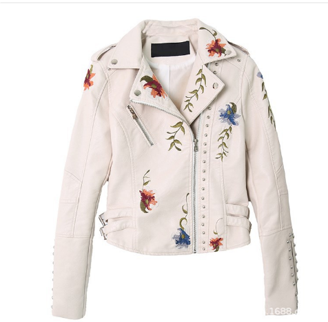 Evelyn | Women's Floral Biker Jacket for Effortless Style | Long Sleeves, Chic, Versatile