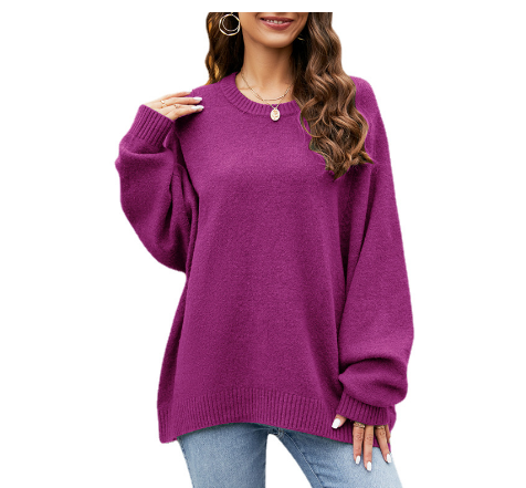 Aisling | Plus Size Women's Snug Crew Neck Knitwear | Soft, Stylish, Comfort-Focused