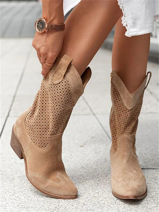 Molly's Chic White Cowboy Boots | Trendy, Durable, and Comfortable Footwear | Perfect for Any Outfit