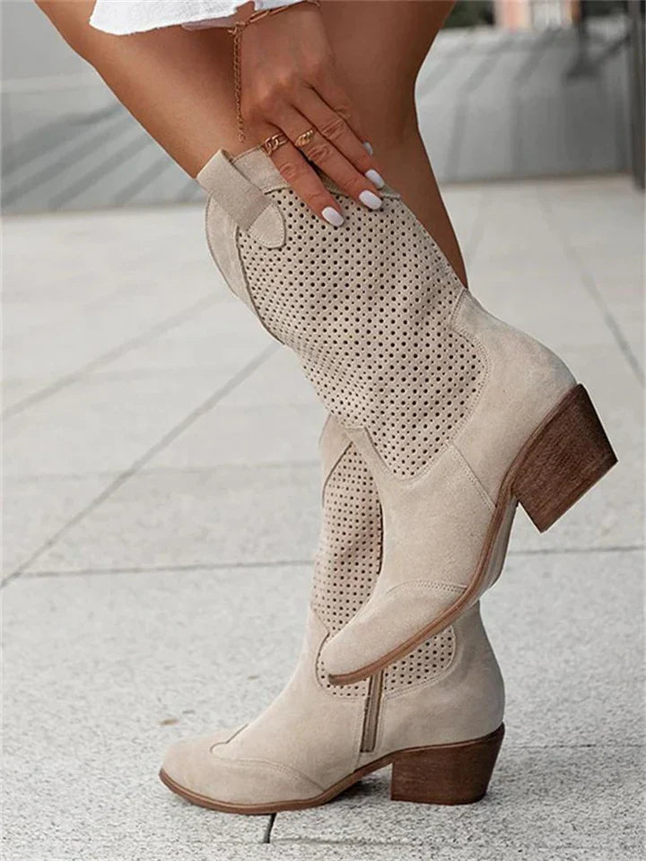 Molly's Chic White Cowboy Boots | Trendy, Durable, and Comfortable Footwear | Perfect for Any Outfit