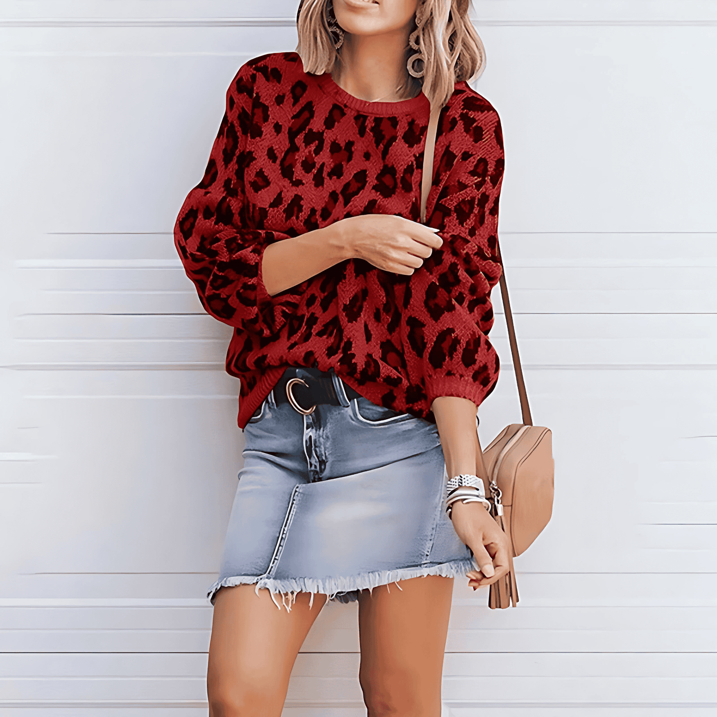 Arianne - Casual leopard print sweater