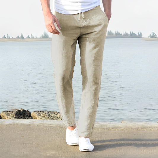 Liam's Leisure Trousers | Effortlessly Stylish Summer Comfort with Drawstring | Versatile Fit