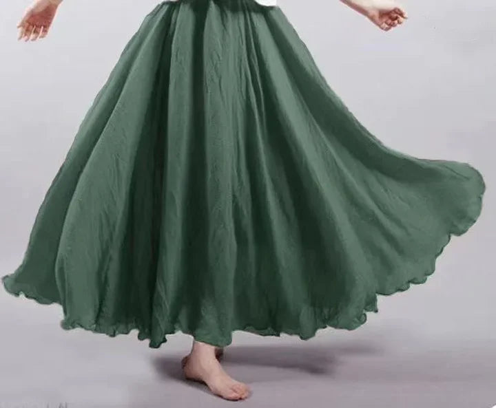 Women's Summer Maxi Skirt | Flowing, Elastic Waist