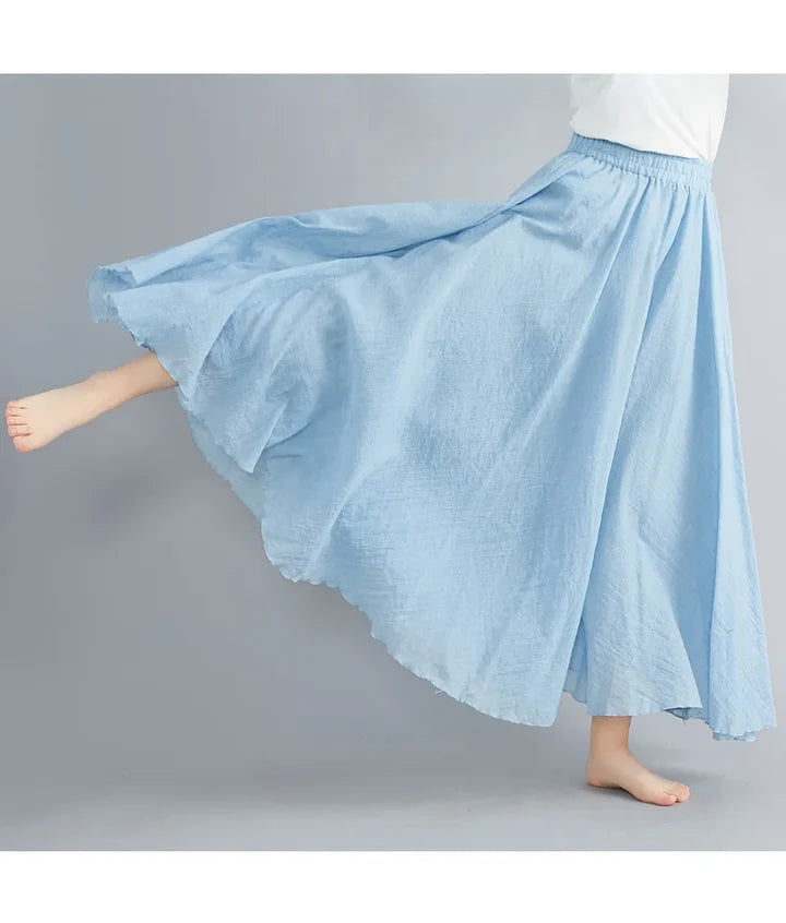 Women's Summer Maxi Skirt | Flowing, Elastic Waist