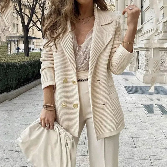 Nathalie - Elegant Knitted Blazer
