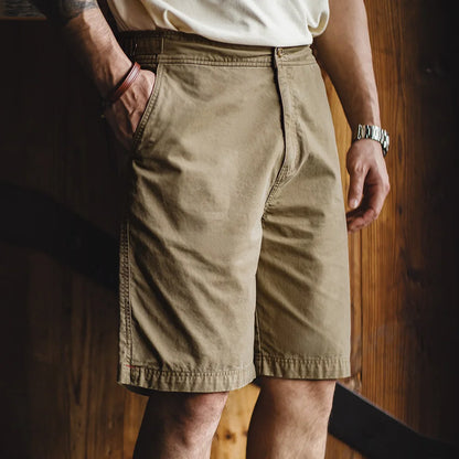 Men’s Summer Chino Shorts | Relaxed, Olive Green