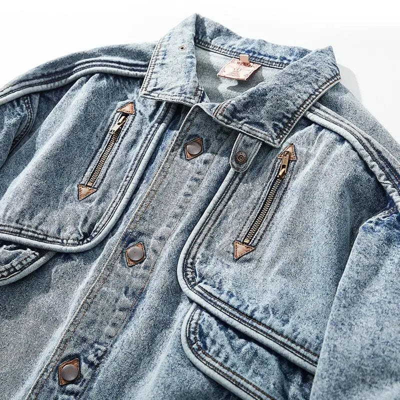 Finnian | Chic Denim Jacket Blending Modern Comfort with Classic Style | Versatile Fit, Durable Fabric