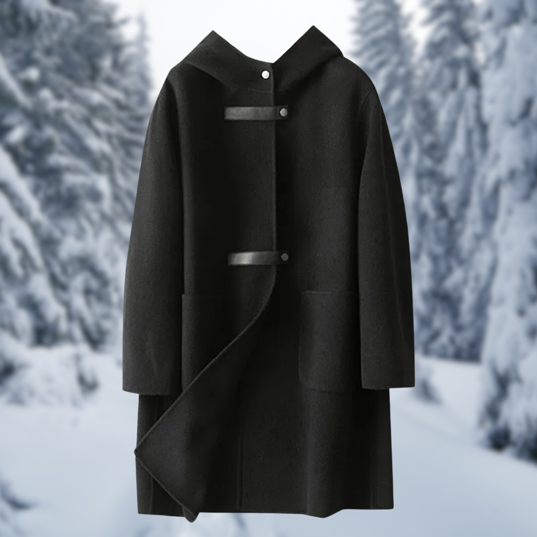 Clara | Women's Elegant Long Hooded Coat | Warmth, Comfort, and Style