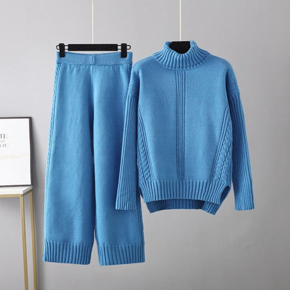 Janely - Chic knitted warm sweeater and pant set