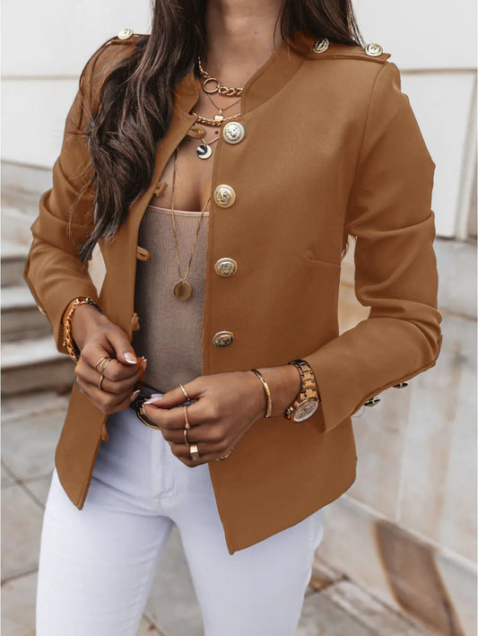 Ineska - Elegant blazer with oversized buttons