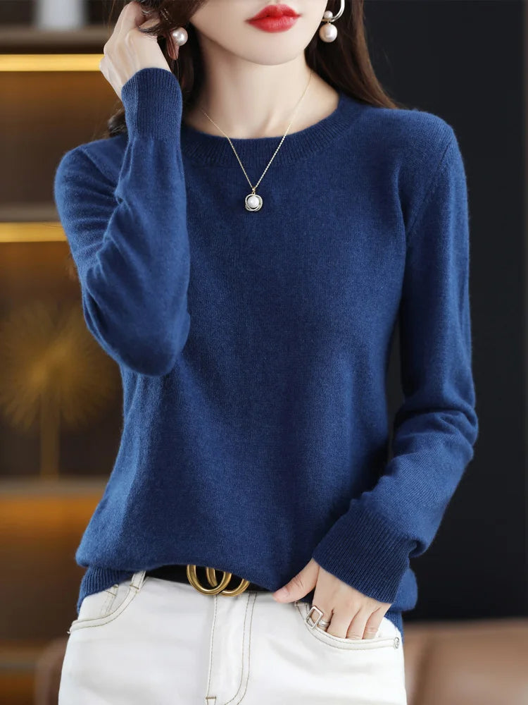 Collins - Casual Round Neck Warm Sweater