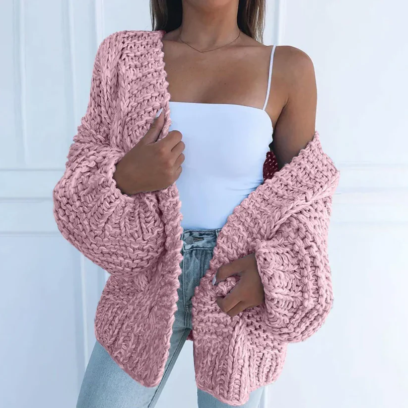 Pamela - Cozy loose chunky knitted cardigan