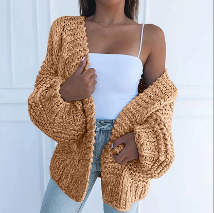 Pamela - Cozy loose chunky knitted cardigan