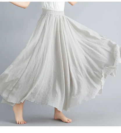 Women's Summer Maxi Skirt | Flowing, Elastic Waist