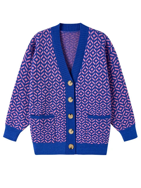 Monique - Elegant Stylish knitted cardigan with button