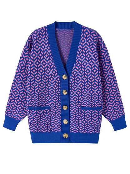Monique - Elegant Stylish knitted cardigan with button