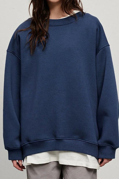 Verosha - Casual crew neck oversized sweatshirt