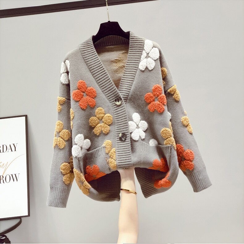 Aisling | Women's Elegant Floral Knit Cardigan | Stylish, Comfortable, Adaptable