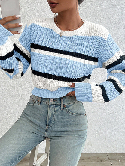 Paula - Chic knitted striped sweater