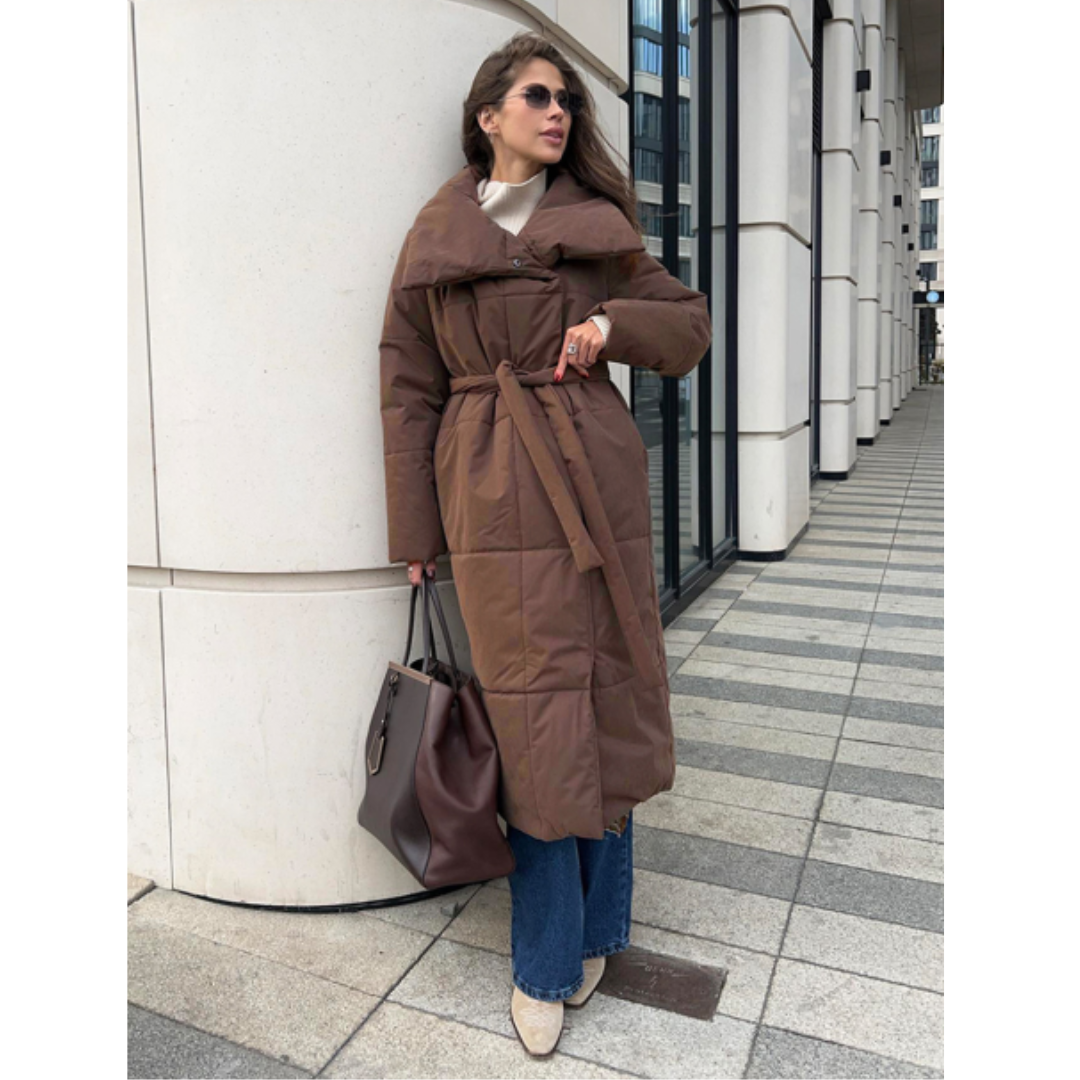 Aisling | Elegant Long Winter Coat | Insulated, Buttoned, Versatile Comfort