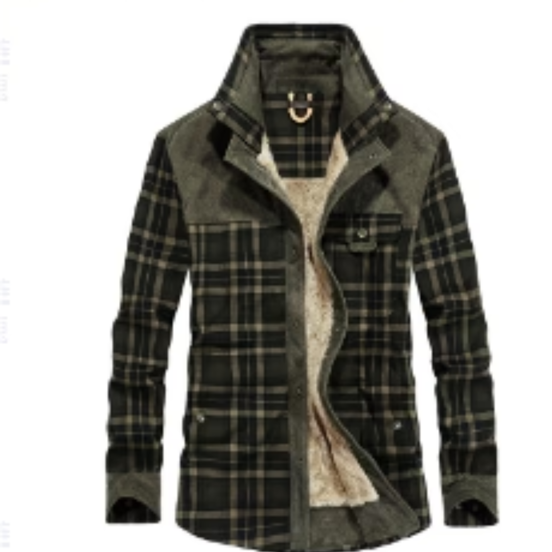 Clare's Cosy Check Flannel Jacket | Stylish Winter Layer for Warmth & Elegance | Perfect Fit