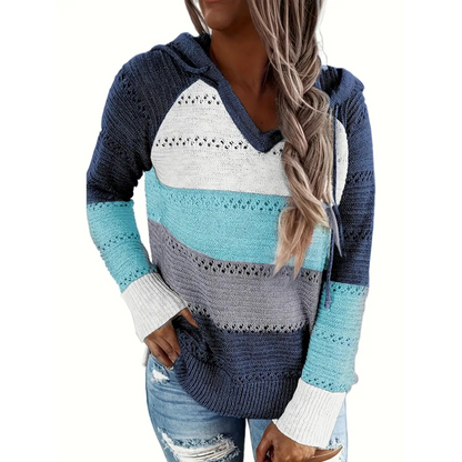 Niamh | Women's Stylish Long Sleeve Knit Hoodie | Warm, Versatile, Chic