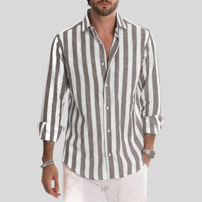 O'Malley | Stylish Striped Men's Dress Shirt | Comfortable, Tailored Fit, Premium Quality