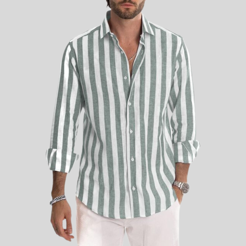 O'Malley | Stylish Striped Men's Dress Shirt | Comfortable, Tailored Fit, Premium Quality