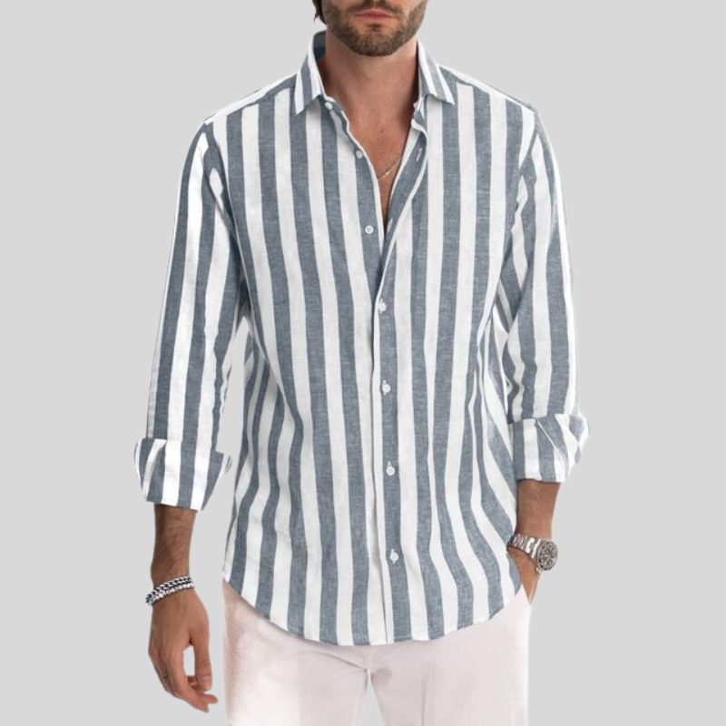 O'Malley | Stylish Striped Men's Dress Shirt | Comfortable, Tailored Fit, Premium Quality