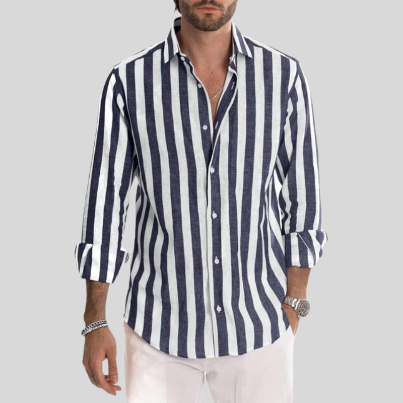 O'Malley | Stylish Striped Men's Dress Shirt | Comfortable, Tailored Fit, Premium Quality