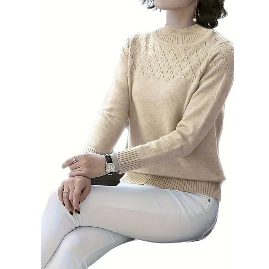 Aisling | Women's Cosy Knit Crew Neck Jumper | Stylish, Warm, Versatile Comfort