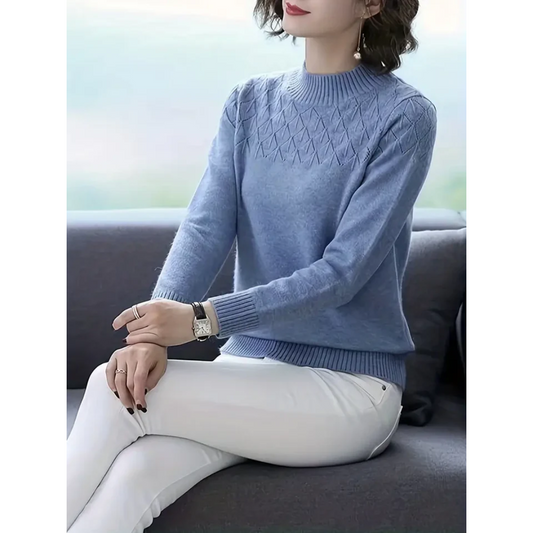 Aisling | Women's Cosy Knit Crew Neck Jumper | Stylish, Warm, Versatile Comfort