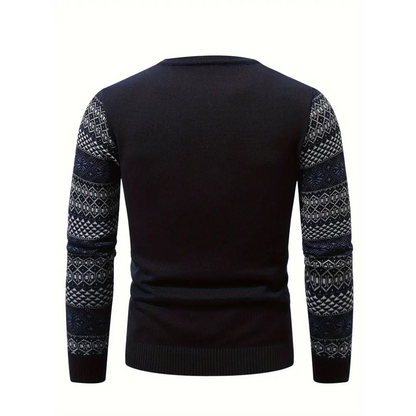 Cian | Elegant Men's Knitted Crew Neck Jumper | Comfortable, Versatile, Stylish